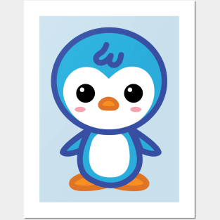 Blue Penguin Posters and Art